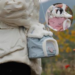 Transportadora de Animais Respiráveis Sacos Pequenos Portadores de Cães Mochila Gato Gaiola de Cápsula Espacial de Viagem Saco de Transporte para Gatos - Image 2