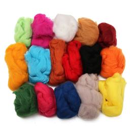 Lã felting fio roving fibra artesanato agulha mão conjunto de rosca tricô mistura diyfeltwoolen weavingtool material velo grosso - Image 4