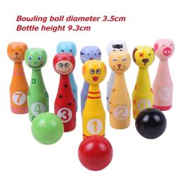Bowling Set com Cartoon Number Print for Kids, Indoor e Outdoor Activity, Toddler Play - Image 3