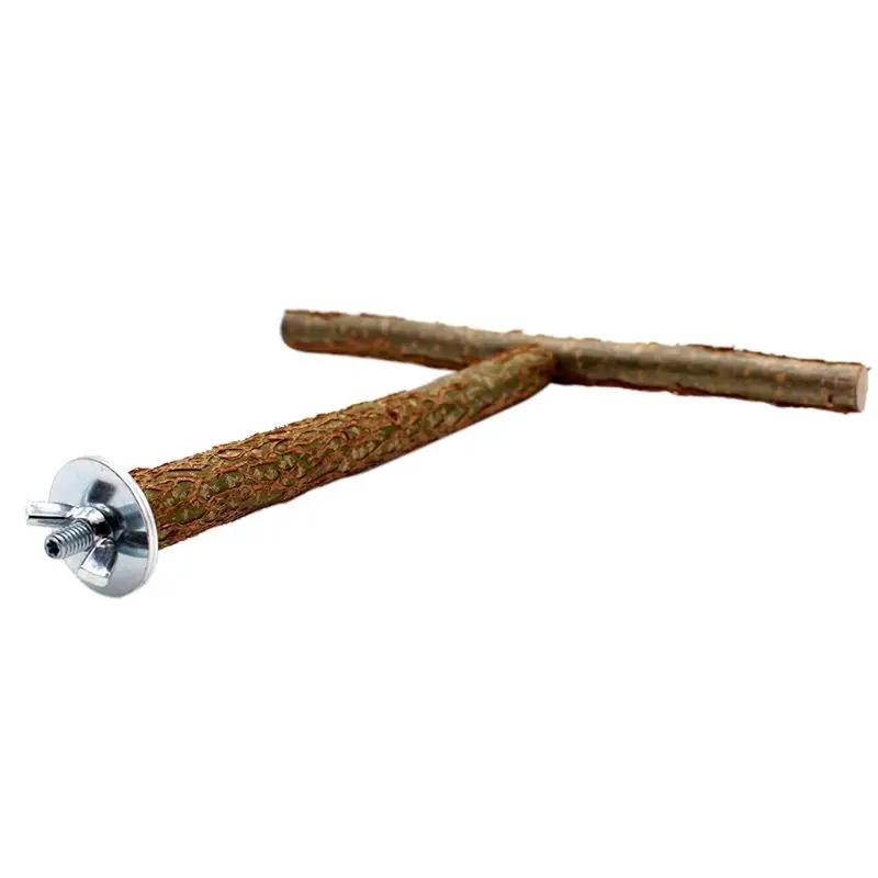 367a poleiro pássaro natural papagaio suporte barra gaiola aconchego brinquedo - Image 1