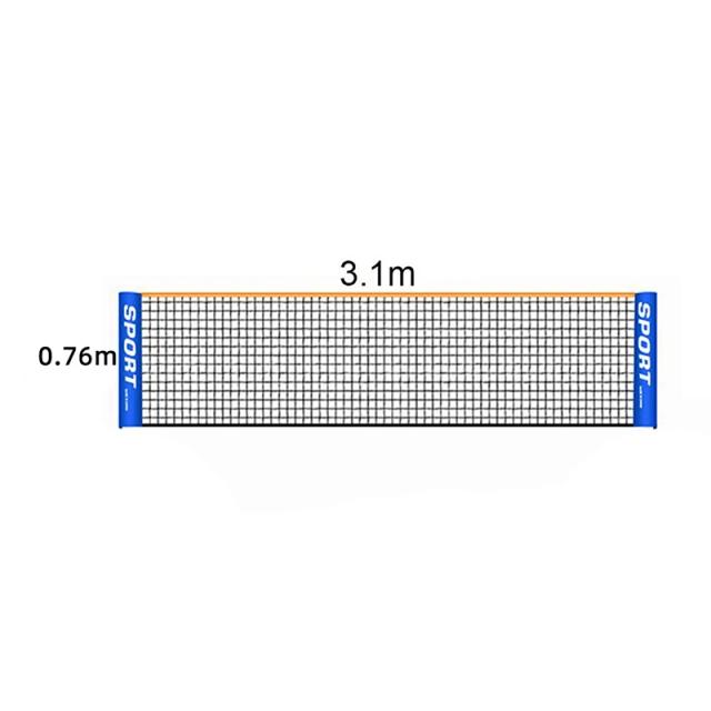 Rede Dobrável Portátil para Badminton, Vôlei e Tênis - Ideal para Esportes Indoor e Outdoor, Disponível em 3.1m, 4.1m e 5.1m