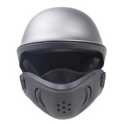 Motocicleta equitação capacete com o Chin destacável, metade do rosto esportes capacetes, equipamento Otorcycle, Dot - Image 3