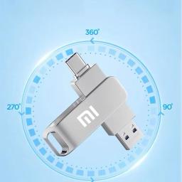 Xiaomi16tb usb 3.0 flash drive u disk tipo-c interface de alta velocidade 1tb grande capacidade 512gb 256gb metal pendrive memoria vara - Image 6