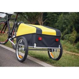 Acessórios de ciclismo dobrável bicicleta carga reboque reboque para acampamento pet cão bagagem transportar - Image 5