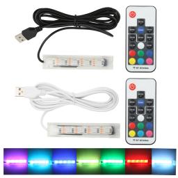 USB Powered Remote Control Colorido Peixe Lâmpada LED, Aquarium Light, Micro Aquarium Light, Acessório Paisagem - Image 1
