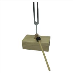 Vibração Tuning Fork com Caixa Ressonadora de Madeira, Instrumento Experimental para Terapia do Som, Yoga e Meditação, 512Hz - Image 5
