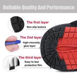 Protetor de sapatos para homens mulheres tênis sola de borracha sola protetores de salto antiderrapante autoadesivo kit de reparação de sapatos - Image 3