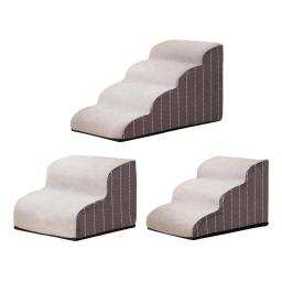 Sofá de espuma de memória lavável escadas para animais de estimação, cama, antiderrapante, rampa escada, cão pequeno, gato, 2, 3, 4 etapas - Image 1
