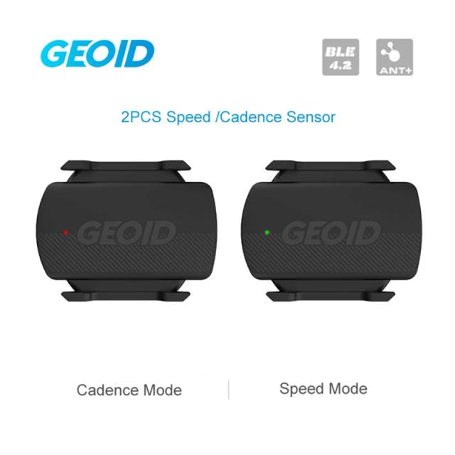 Geoid CS600 Sensor de cadência de velocidade ou HS500 Monitor de frequência cardíaca Bicicleta Computador Velocímetro ANT + Bluetooth Sensor de modelo duplo