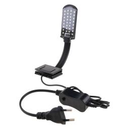 Aquário LED braçadeira luz alto brilho branco azul iluminação para peixes para T - Image 2