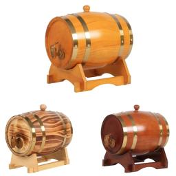 Barril de armazenamento de carvalho, forro de folha embutido para armazenar sua própria cerveja de uísque Vinho Bourbon Brandy C, 1.5 L, 3 L - Image 6