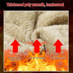 Inverno sweatwear masculino de pelúcia grosso velo sweatpant lambswool calças térmicas calças casuais à prova dwindproof água vento calças de algodão quente - Image 2