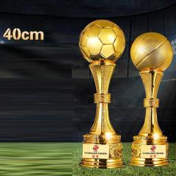 Troféu De Futebol De Resina Personalizado, Troféu Criativo, Tamanho Grande, Ouro, Prata E Cobre, De Alto Grau, 40cm - Image 1