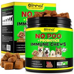 Coprofagia Fezes para Animais de Estimação Alimentar, Prevenir e Parar, Cocô para Cães, Probióticos, Enzimas para Todos os Cães, Sem Mastiga Poo, 150 pcs - Image 1