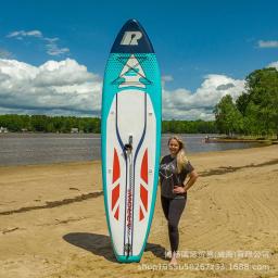 Pá inflável azul, esqui aquático parado, prancha de surf, 335cm - Image 1