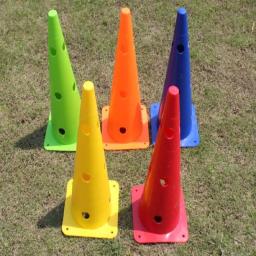 Barril de bandeira esportiva e de entretenimento, 30-52cm, obstáculo pequeno, ajustável, durável, cones de marca, futebol, agilidade, treinamento, esporte com furo - Image 4