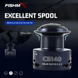 FishMX CB140-640 Carretel de pesca giratório Carretel de pesca de carpa de água salgada Relação de velocidade de freio dianteiro e traseiro 5.2:1 - Image 4
