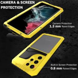Impermeável Alumínio Metal Case para Mergulho Subaquático, Heavy Duty, Shockproof Capa, Protetor de Tela, Galaxy S23 Ultra, S22 Plus, IP68 - Image 6