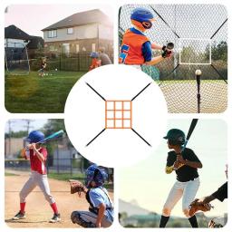 Strike Zone-Baseball Practice Net, Softball, arremesso ajustável, fixação cinta, Bater, rebatidas, captura - Image 5