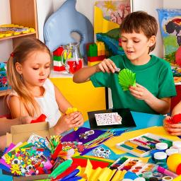 Diy arte artesanato kit para crianças pompons tubo pena espuma flores letras adesivo de cristal wiggle olhos googly kits de material artesanal - Image 5