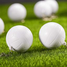 PU couro basquete bola chaveiro, voleibol, golfe, futebol, beisebol, simulação, futebol, pingente, mochila - Image 4