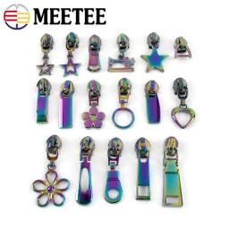 Arco-íris Zipper Slider Cabeça, Nylon Zippers Tape, Zip Extrator Decorativo, Bagagem Casaco Sapatos, Kit de Reparação de Costura Acessórios, 5Pcs, 5Pcs - Image 2