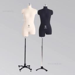 Manequim De Costura De Nível Profissional Para Mulheres, Capa De Algodão Criativa, Pode Ser Pinado Metade Do Corpo, Costureira Manequins Matel Base - Image 5