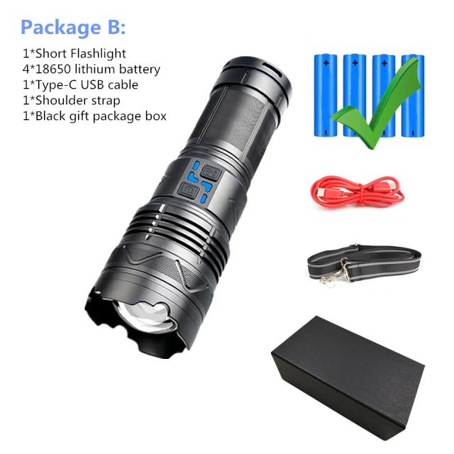 Lanterna LED GT60 20000LM 1500M Alcance 2 Tamanhos