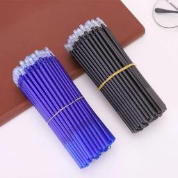 Recarga de caneta apagável para escola e escritório, tinta preta e azul, alça lavável, ferramentas de escrita, papelaria, atacado, 100 PCs/set, 0,5mm - Image 5