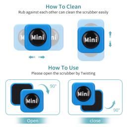Aquário Magnetic Brush Glass Floating Algas Scraper Curve Glass Cleaner Mini Scrubber Tool Fish Tank Ímã De Limpeza De Vidro - Image 4