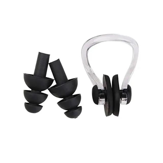 Silicone Nasal Splint, Protetores de Ouvido Impermeáveis e Máscara Multi Snorkel para Mergulho, Natação e Surf