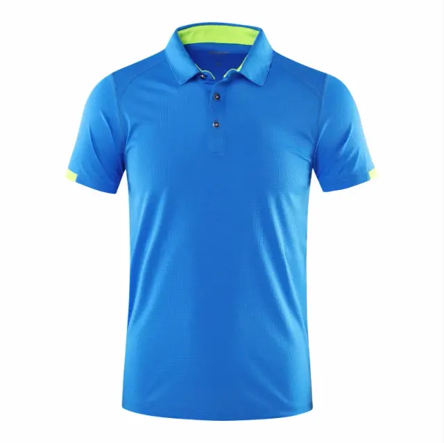 Camisa Polo Fitness Secagem Rápida Malha Respirável 8 Cores