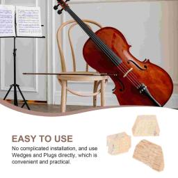 Cunhas De Cordas De Madeira Para Violino, Arco, Instrumento De Cortiça, Plugs Fidless, Acessórios Profissionais, Peças De Sapo - Image 2
