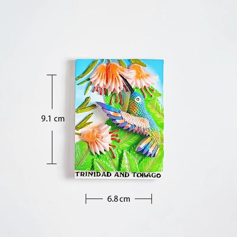 Ímãs de geladeira para turismo lembrança, Frigorífico Adesivo magnético, Coleção Presente, Artesanato, América República de oa, Tobago - Image 1
