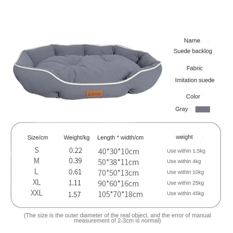Lavável grande cão canil cama, Pet camas para cães, Home Dog Bed Supplies, Acessórios de tapete de pelúcia, Underpad Bedding - Image 1