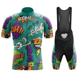 Conjunto de roupas masculinas de ciclismo, camisa de mountain bike, uniforme MTB, roupas de ciclismo, calções de estrada, verão, 2024 - Image 3
