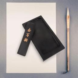 2 pçs 5 Polegada premium durável tinteiro pedras de tinta taditional chinês com vara de tinta para caligrafia chinesa e pintura - Image 2