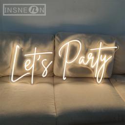 Sinal de néon LED para festa, Luzes LED para bar, Pub, Parede, Casamento, Aniversário, Decoração estética, Decoração do quarto, Sinais de néon, USB Power - Image 4