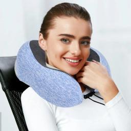 U-Shaped memória espuma pescoço travesseiro para relaxamento, suporte aprimorado, confortável - Image 3