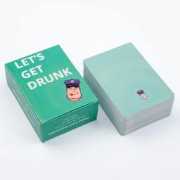 Vamos beber bêbado jogo de cartas na caixa, versão em inglês para festas, jogos Borad, 8,8x6,3 cm, 88 pcs - Image 3