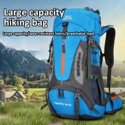 70l grande mochila de acampamento saco de viagem dos homens escalada mochila caminhadas pacote de armazenamento ao ar livre montanhismo esportes sacos ombro - Image 2