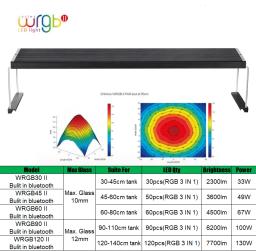 Chihiros-Atualização RGB LED Light, Full Spectrum, Controle Bluetooth, Planta Aquática, Iluminação de Aquário, Acessórios para Tanques, WRGB II 2 - Image 2