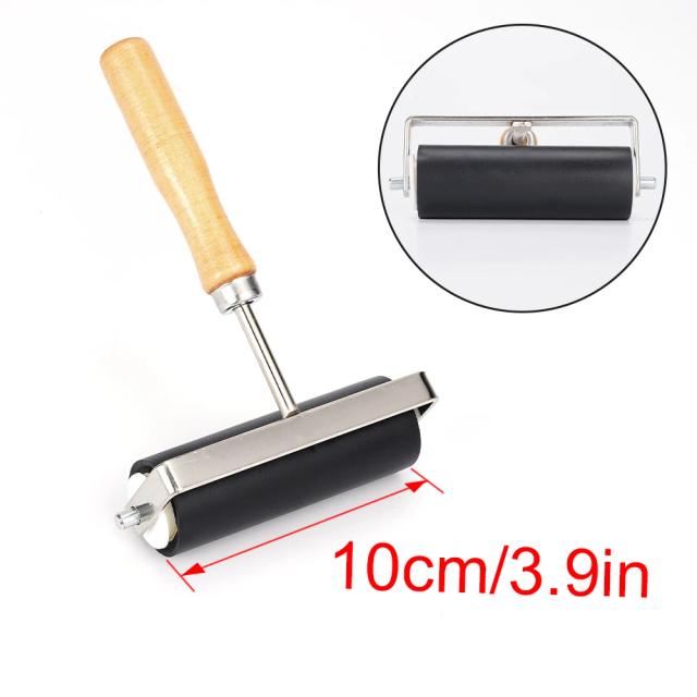 Rolo de Tinta de Borracha Profissional para Estampagem e Pintura - Ideal para Artesanato e Decoração em Tamanhos de 5cm, 10cm e 15cm