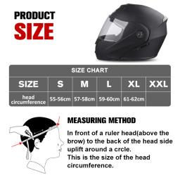 Capacetes unissex Racing Motobiker Flip Up, Capacete de Motocicleta, Rosto Inteiro, Lente Dupla Modular, Seguro, Homens, Mulheres, Adulto, 2021 - Image 3