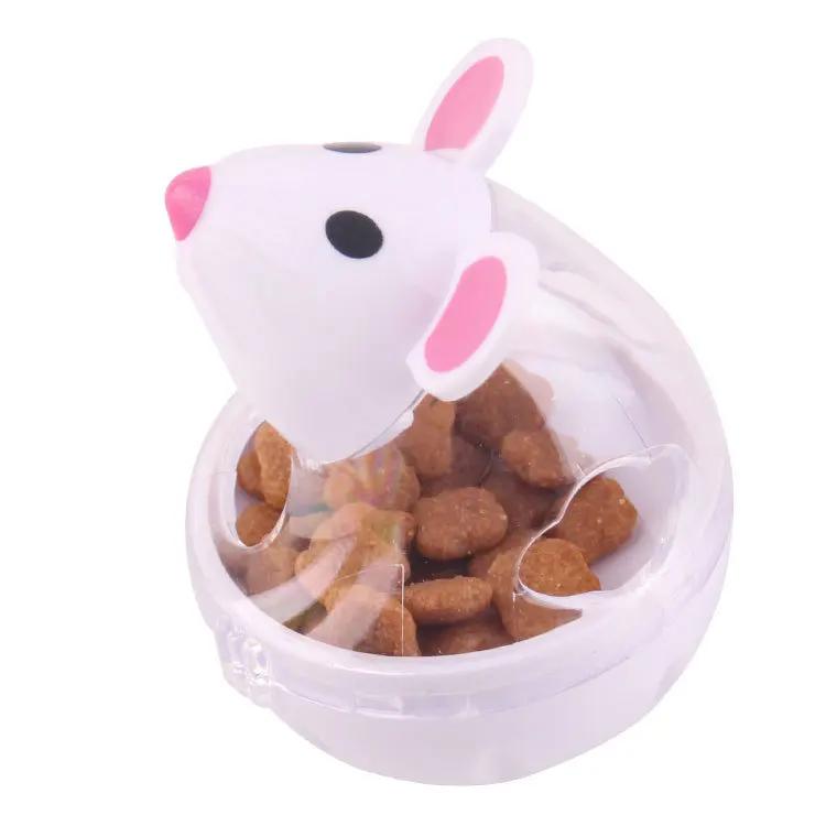 Brinquedo plástico do distribuidor do alimento para o gato, copo do alimento dos ratos, bola interativa, alimentador do alimento, interessante, interessante - Image 1
