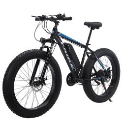 Bicicleta elétrica 1000w 7/21 velocidades Elektro Bike 26*4.0 Polegada pneu gordo Bicicleta elétrica 48v 13a bateria - Image 1
