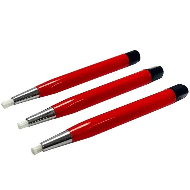 Pincel de Risco em Fibra de Vidro para Limpeza de Jóias, Relógios, Moedas e Aplicações Eletrônicas - Kit com 3 Peças para Remoção de Ferrugem e Corrosão