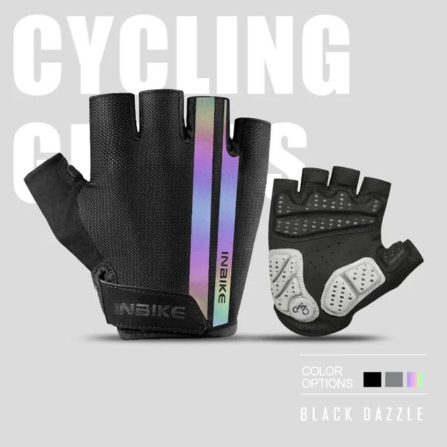 Luvas de Ciclismo Meio Dedo para Homens e Mulheres - À Prova de Choque e Respirável para MTB e Esportes ao Ar Livre
