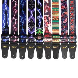 Correia de guitarra ajustável de algodão puro correias de guitarra multi-cor cintos para baixo acústico guitarra elétrica acessórios peças - Image 2