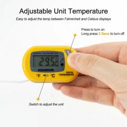 Termômetro digital LCD aquário, Sensor do tanque de peixes, Sensor de temperatura impermeável, Ferramenta de medição com ventosa - Image 6